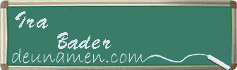 Ira Bader Visitenkarte